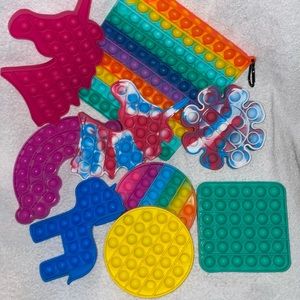 Fidget pop toys 9 total.